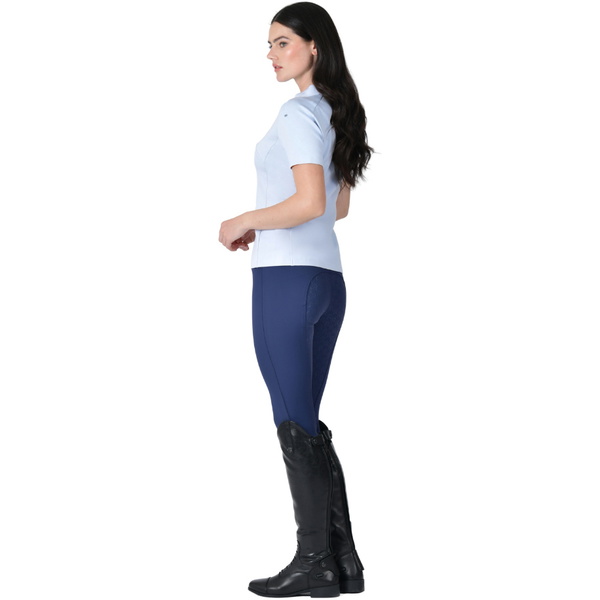 2026 WeatherBeeta Femmes 37.5 Manches Courtes Polo Performance 1029991 - Mist Blue